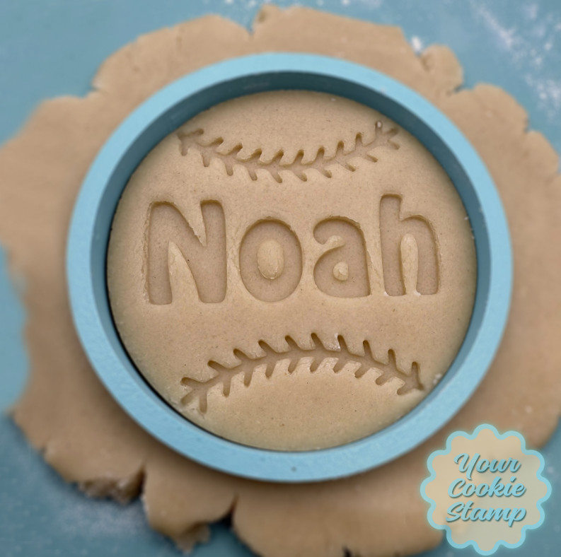 Baseball Name Cookie Cutter & Stamp