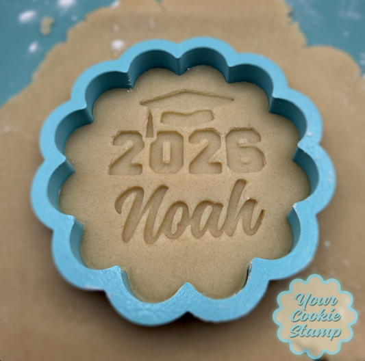 Personalized Graduation Cookie Cutter & Stamp