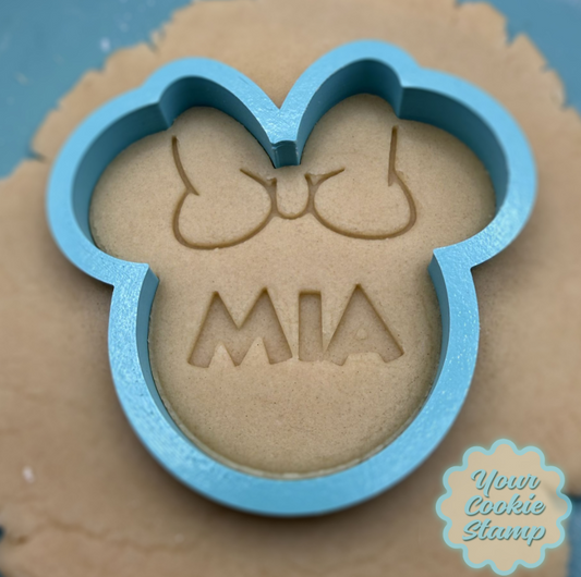 Personalized Mouse Cookie Cutter & Stamp
